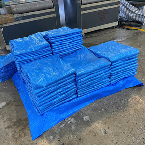 ผ้าใบกันน้ำสีน้ำเงิน PE ทนทานต่อสภาพอากาศ ป้องกันรังสียูวี สำหรับงานเกษตรและอุตสาหกรรม - Product Image 5