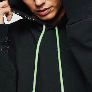 Sudadera con Capucha para Hombre con Bordado de Puntada Twill y Efecto Desgastado, Sudadera con Capucha de Felpa Francesa con Bordado - Product Image 6