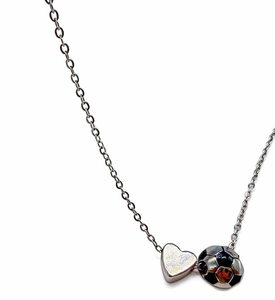 Collier Cœur + Ballon de football - Product Image 3