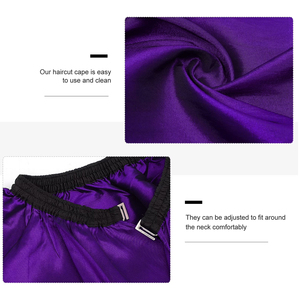 Capa de Peluquería Morada, Poliéster Resistente al Agua, Manga Larga, Profesional, para Salón de Belleza, Corte de Cabello, Coloración y Peinado - Product Image 6