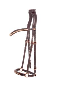 Bridon en cuir de qualité supérieure avec clous - Fabricant d'équipements équestres en gros de Divine International - Product Image 2