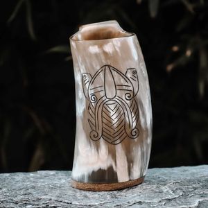 Jarra de Cuerno de Marca, Elegante Jarra de Cuerno Estilo Vikingo, Jarra de Cerveza Moderna para Cerveza Ale, Vino, Whisky, Café, Fiestas y Bares - Product Image 3