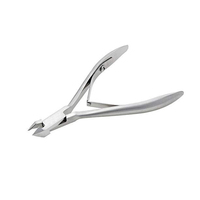 Pince à cuticules électrique professionnelle en acier inoxydable, lame incurvée tranchante, ouverture large, pour manucure et soins des ongles de bébé