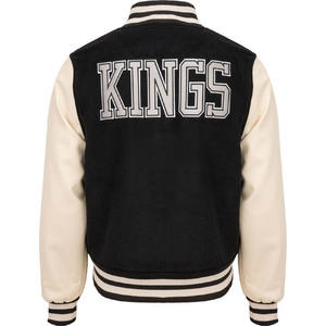 Veste de baseball pour homme de haute qualité, style universitaire, avec broderie personnalisée et manches en cuir, fabriquée en usine - Product Image 3