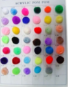 พู่อะคริลิคคุณภาพพรีเมียมสำหรับงานฝีมือ DIY และของตกแต่ง - Product Image 5