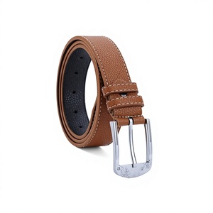 Wholesale Men's Cow Hide Genuine Leather Pin Buckle Belt Custom Length Excellent Comfort Steel Heavy Duty Waterproof - Product Image 3