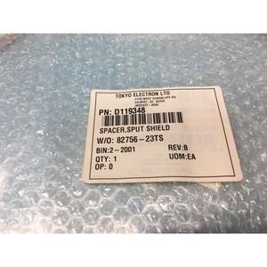 TOKYO ELECTRON TEL D119348 <b>SPACER</b>, SPUTTER - Trusted Global Legacy Semiconductor Equipment and Parts at - Product Image 3
