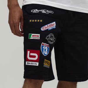 OEM Screen Printed Men’s Cotton <b>Fleece</b> <b>Shorts</b>, Custom Personalized Graphic Streetwear Knee Length Drawstring Casual Wear Style - Product Image 4