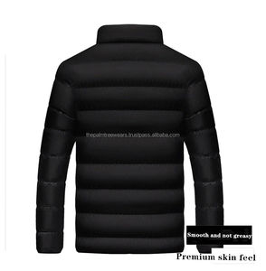 Logotipo personalizado al aire libre ligero cálido pato pluma hombres poliéster con capucha invierno burbuja Puff abajo abrigo Puffer chaquetas con capucha - Product Image 5