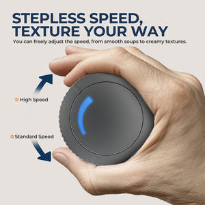 हाथ विसर्जन ब्लेंडर 1000w शक्तिशाली 4-इन-1, स्टेनलेस स्टील स्टिक फूड मिक्सर, 700 मिली मिक्सिंग बीकर, 500 मिली प्रोसेसर - Product Image 2