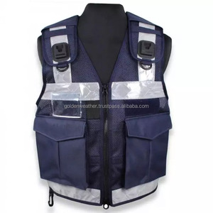 Custom Logo <b>Security</b> High Visibility Reflective Medical Vest Multiple Storage Pockets Safety Vest Customized Tactical Vest - Product Image 5