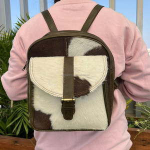 Nueva mochila de cuero de vaca auténtica, mochila de viaje antirrobo informal para mujer, mochilas escolares de diseñador de moda para niñas - Product Image 2