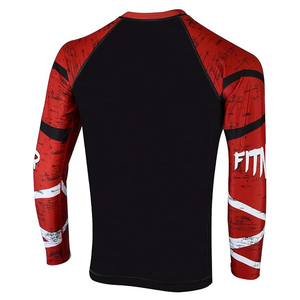 Wholesale Men <b>Compression</b> <b>Shirt</b> Long Sleeve Rash Guard Graphic Print UV Protection OEM Factory Supplier - Product Image 4