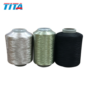 Hilo Trenzado de Poliéster Brillante DTY 100D/72F 200TPM Negro para Encaje y Tejido de Cinta - Product Image 5