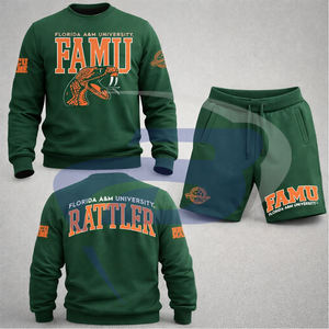 Conjunto de Pantalones Cortos FAMU Rattler de la Universidad Agrónoma y Mecánica de Florida, Ropa Universitaria Oficial, Ropa Deportiva Unisex, Conjunto Cómodo de Sudadera y Pantalones Cortos - Product Image 2