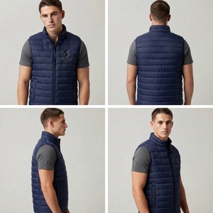Gilet de sport d'extérieur personnalisé pour homme, sans manches, séchage rapide, respirant, en polyester, pour la course à pied, la remise en forme et la salle de sport - Product Image 2