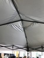 Gazebos pliants à cadre thermolaqué haute stabilité pour villas, cours et buffets, imperméables