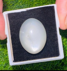 Piedra preciosa suelta ovalada de piedra lunar blanca natural para hacer joyas, anillos, colgantes, alta calidad - Product Image 1