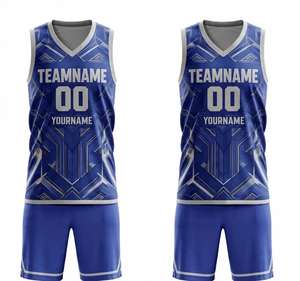 Ensembles de maillots de basket-ball pour jeunes en gros, design personnalisé, logo d'équipe, haut et short de basket-ball à séchage rapide pour hommes, uniforme léger - Product Image 6
