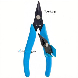 Alicates de corte combinados de fábrica, de acero inoxidable, para cortar, dar forma, abrir, cerrar y doblar alambre. Herramienta personalizada. - Product Image 1