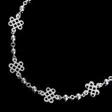 Magnifique Bracelet à Breloques Nœud Infini Argenté Nouvelle Collection - Symbole de l'Amour Éternel, Bijou de Cheville pour Femmes et Filles - Product Image 2