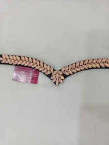 Bande de sourcils en cuir de cheval de haute qualité Bling Crystal toucher décoratif produit équestre Premium pour chevaux - Product Image 2