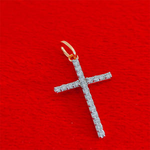 Colgante de Diamantes con Corte Brillante en Forma de Diamante, Oro Sólido de 14kt, Cultivado en Laboratorio, Estilo Deportivo y Moderno, Unisex, RIZTA JEWELS - Product Image 5