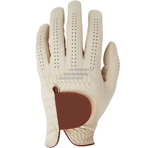 Guantes de Golf Profesionales para Hombre, Cuero Genuino Cabretta, Transpirables, Control de Agarre, Cierre de Gancho y Bucle, Uso en Entrenamiento, Alto Agarre - Product Image 5
