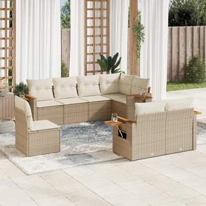 Conjunto de Sofás de Jardín Color Beige - Product Image 1