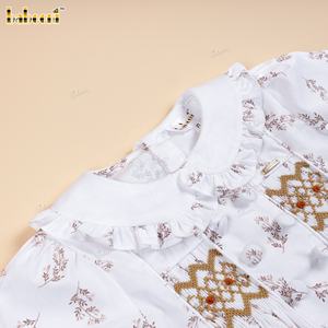 DR4504 - Mono Largo para Bebé con Estampado Floral y Detalle Fruncido - Product Image 3