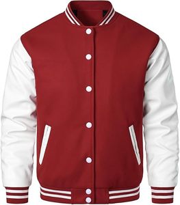 Blouson universitaire d'hiver personnalisé pour homme de haute qualité, avec broderie, respirant et coupe-vent, vente en gros - Product Image 1