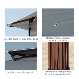 Outdoor Patio Pop-Up <b>Tent</b> <b>Canopy</b> Gazebo Convenient Portable Pergola - Product Image 6