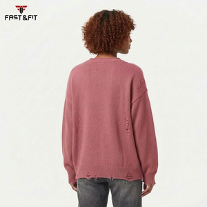 Suéter Unisex de Lana/Cachemira para Otoño, Mangas Largas, Logotipo Personalizado, Transpirable, Estilo Casual para Hombre y Mujer - Product Image 2