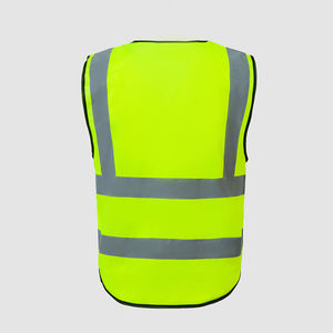 Chaleco de Seguridad Reflectante de Alta Visibilidad para Hombre, Ropa de Trabajo de Poliéster, Protección Industrial para Construcción, Tráfico y Carreteras - Product Image 6