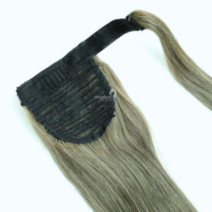 เครื่องทำผมหางม้าสองชั้นทำจากผมจริงจากผมจริงนุ่มเป็นธรรมชาติ - Product Image 1