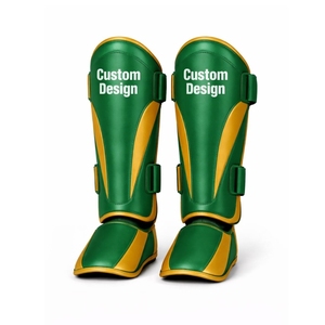 Espinilleras de Cuero de la Mejor Calidad para Muay Thai y Kickboxing, Protectores Duraderos para Espinillas y Empeines, Equipo de Entrenamiento - Product Image 5