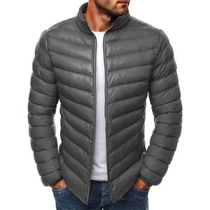 2024 OEM Customized Unisex Winter Puffer Jackets Outdoor Light <b>Warm</b> 100% Nylon Stand Cotton Filled Custom Logo Stain Bubble Puff - Product Image 1