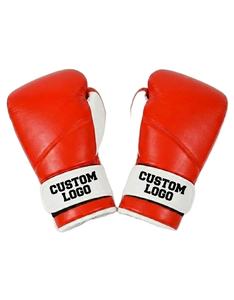 Guantes de Boxeo Profesionales de Velcro, Cuero Genuino, Proveedor de Logotipos Personalizados - Product Image 1