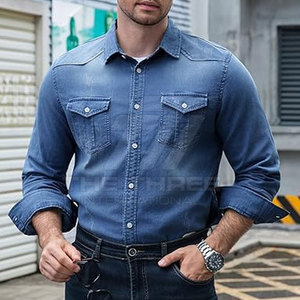 Jean décontracté pour homme, style urbain, toucher doux, coupe décontractée, écologique, séchage rapide, respirant, en coton, printemps, pour adulte - Product Image 2