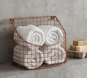 Fine Quality <b>Corner</b> Metal Wire Storage <b>Basket</b> Hanging Modern Design Multi Purpose Neatening Organizer For Home - Product Image 4