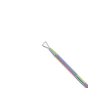 Pousse-cuticules personnel double face en acier inoxydable pour manucure et pédicure - Product Image 5