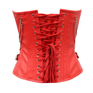 Corsé de buena calidad para mujer, hecho de cuero puro, moderno, fácil de usar, diseño clásico. - Product Image 4