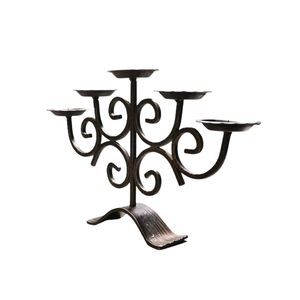 Candelabro de Hierro con Acabado Dorado de Diseño Minimalista Moderno para Iluminación, para Mesa de Comedor, para Regalo, para Decoración de Dormitorio - Product Image 2