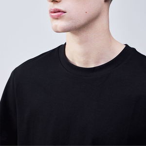 Camiseta de Cuello Redondo Negra para Hombre, 100% Algodón, Impresión Personalizada, Secado Rápido, Corte Regular Informal - Product Image 4