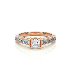 High Quality Lab Grown <b>Diamond</b> Ring 1.268CT Princess Cut 18K Solid Gold Designer <b>Diamond</b> <b>Jewelry</b> Wholesale Supplier - Product Image 1