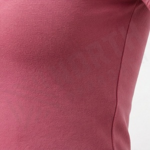 เสื้อครอปท็อปผ้าฝ้ายสีตามสั่งสำหรับผู้หญิง ทรงเข้ารูป ระบายอากาศได้ดี เหมาะสำหรับโยคะ สตรีทแวร์ ฟิตเนส ออกกำลังกาย เสื้อยืดแอคทีฟแวร์ - Product Image 5