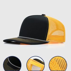Gorra Snapback con Logotipo Personalizado al por Mayor, Gorra de Golf de 5 Paneles, Gorra Trucker con Cuerda, Gorra Snapback Bordada Personalizada, Directo de Fábrica OEM - Product Image 4