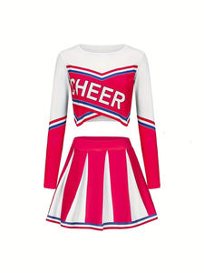Uniforme de cheerleading pour femmes de haute qualité, séchage rapide, léger, couleur unie, matériau respirant de qualité supérieure, taille adulte - Product Image 2