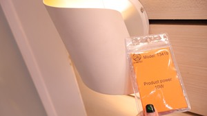Modern White Plastic <b>Wall</b> Lamp Cylindrical Shade LED 2700K Warm <b>Light</b> Indoor Living Room Lighting <b>Switch</b> Control E27 - Product Image 4
