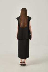 Vestidos midi de satén con tirantes finos, sin mangas, lisos, minimalistas, teñidos naturalmente, informales, transpirables, holgados y de corte recto. - Product Image 6